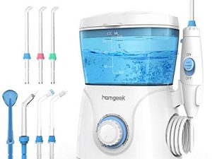 💄 Irrigador bucal Homgeek con 10 ajustes de presión y 7 boquilla
