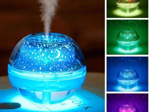 💄 Humidificador ultrasónico con proyector de estrellas por 13,59