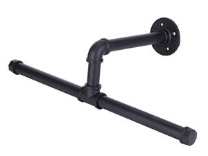 Perchero, Tendedero Colgador de Pared Hierro Industrial Fuerte Capacidad de Carga Percha Desmontable con Tornillos para Balcones Domésticos