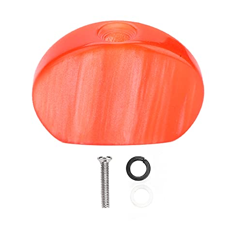 Clavija de Afinación, Cabezal de Afinación Respetuoso con el Medio Ambiente, Mano de Obra Exquisita Superficie Lisa Y Duradera Vida útil Prolongada para Reparación de Guitarras(Perla roja Ovalada)