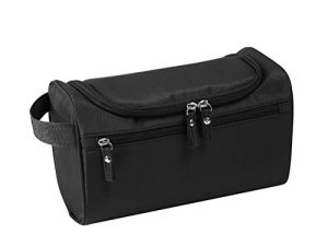 Moyad Neceser de aseo para mujeres y hombres, bolsa de aseo para colgar organizador de cosméticos, Negro , medium, Neceser
