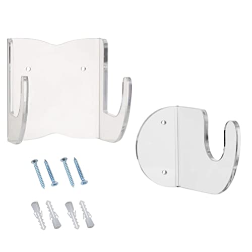 Housoutil 1 Set Electric Guitar Monte en La Pared Acrílico Guitarra Colgante Rack Guitarra Pantalla Pantalla de Pared Soporte Soporte Estante para Guitarras Acústicas Populares Ukulele Y