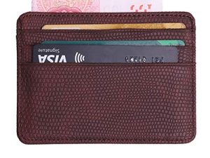 Moda Mujer Lichee patrón Paquete de Tarjeta de crédito Monedero Tarjetero Carteras de Viaje de Cuero Hombres Mujeres Cubierta del Titular de la Tarjeta de crédito (06)