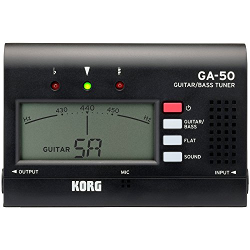Korg GA50 afinador de guitarra negro