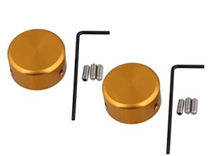 Generic 2 juegos de tapones de uñas para efectos de guitarra se ajustan firmemente en pedal Swtiches pedal para pedal de guitarra efecto dorado