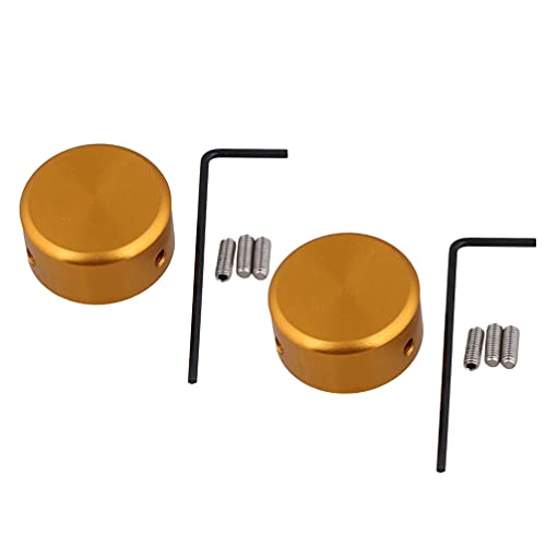 Generic 2 juegos de tapones de uñas para efectos de guitarra se ajustan firmemente en pedal Swtiches pedal para pedal de guitarra efecto dorado
