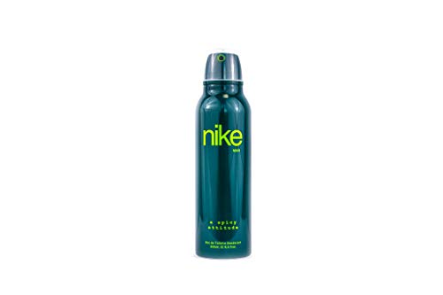 NIKE - A Spicy Attitude, Desodorante Hombre, en Formato Spray, Desodorante Natural y Anti-Manchas, Masculino, Fresco, Aromático y Antimanchas, Fragancia Cítrica y de Larga Duración - 200 ml