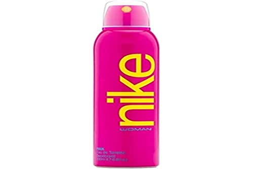 NIKE Woman Pink Eau De Toilette, Desodorante En Spray Para Mujer, color Negro, Estándar, 200 ml