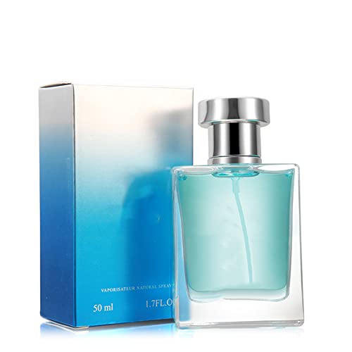 Eau De Toilette para Hombre Fresca, Romántica, Cardamomo, Limón, Brisa Marina, Loto Acuático, Madera De Cedro y Almizcle Ideal para Usar Durante el Día 50 Ml