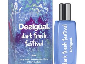 DESIGUAL Dark Fresh Festival Eau DE Toilette Man 15ML VAPORIZADOR Unisex Adulto, Negro, Único