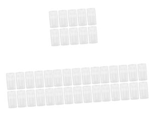 FRCOLOR Botella De Desodorante Viaje Desodorante Contenedor De Viaje Contenedor Transparente Con Tapa 40 Piezas Desodorante Sub Contenedor Push Up Desodorante Botellas Desodorante Bálsamo