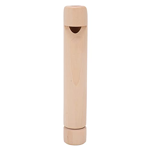 Silbato Deslizante, Flauta de Madera Resistente Al Desgaste, Instrumento Educativo de Juguete para Niños, Flauta de Cambio de Voz Push Pull(Color madera)