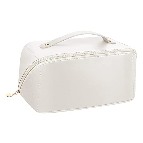 AVCXEC Bolsas de Aseo para Mujeres, Bolsa de Cosméticos de Viaje de Gran Capacidad, Neceser de Viaje para Maquillaje, Bolsa de Maquillaje de PU, Impermeable Bolsa de Lavado de Viaje Multifuncional
