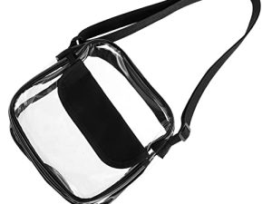 BESPORTBLE Bolso Transparente Bandolera De Mujer Bolsos Claro Bolsas De Aseo Claro Bolsos Para Correa Ajustable Cuerpo Bolso De Hombro Viaje Bolsa De Playa De Pvc Bolsa De Belleza