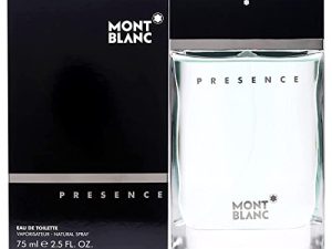 MONT BLANC Presence – Agua de Tocador para Hombre con Vaporizador, 75 ml