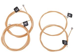 Kit de Cuerdas para Bajos, Diseño Estándar de Cuerdas para Bajos 4 Piezas Buena Combinación Fácil Instalación para Reemplazo