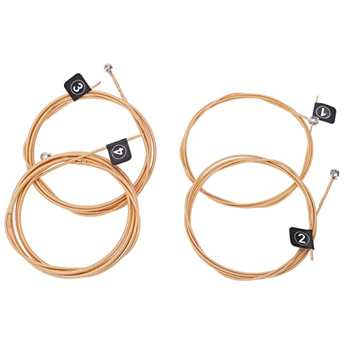 Kit de Cuerdas para Bajos, Diseño Estándar de Cuerdas para Bajos 4 Piezas Buena Combinación Fácil Instalación para Reemplazo