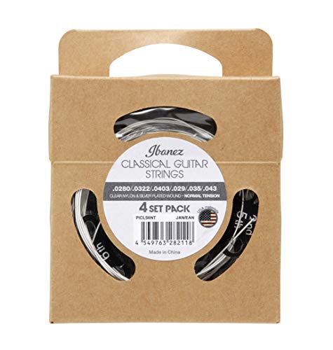Ibanez PICLS6NT - Juego de cuerdas para guitarra clásica (6 cuerdas, 4 unidades)