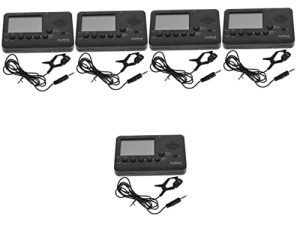 Vaguelly 5 Juegos De Afinador Herramienta Universal Accesorios Electrónicos Accesorios De Violín Afinadores Cromáticos De Clarinete Afinador De Trompeta Afinador Para Instrumento De Viento