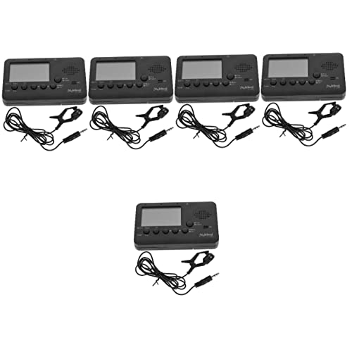 Vaguelly 5 Juegos De Afinador Herramienta Universal Accesorios Electrónicos Accesorios De Violín Afinadores Cromáticos De Clarinete Afinador De Trompeta Afinador Para Instrumento De Viento