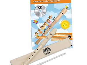 Cascha HH 1510 ES – Set con flauta dulce soprano y libro de flauta en español y CD