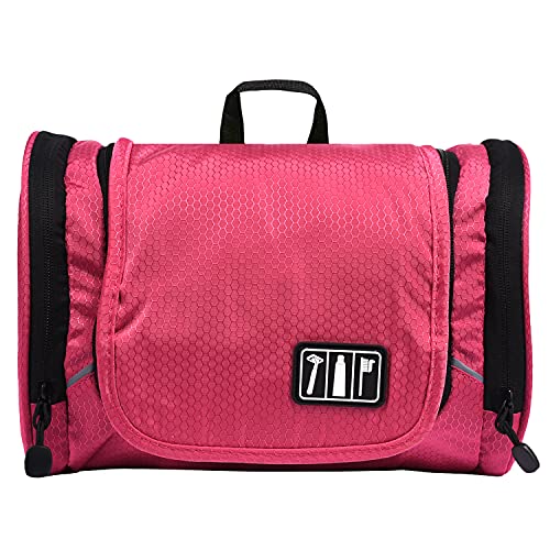 ehsbuy Colgante Neceser Mujer y Hombre Resistente al Agua Bolsa de Aseo Grande Neceser Viaje para Maquillaje, Cosméticos, Artículos de Tocador, Vacaciones, Negocios