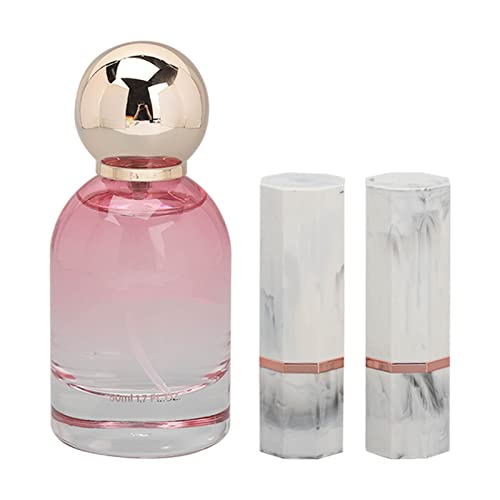 Juego de Pintalabios de Perfume para Mujer, Fragancia Transparente con Sabor Floral con 2 Barras de Labios, Juego de Regalo de 3 Piezas para Mujer