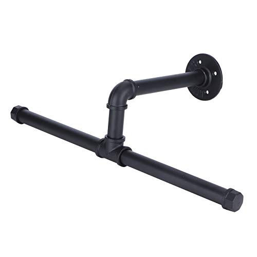 Perchero, Tendedero Colgador de Pared Hierro Industrial Fuerte Capacidad de Carga Percha Desmontable con Tornillos para Balcones Domésticos