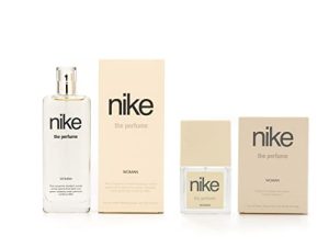 NIKE – The Perfume Woman, Perfume Mujer, Colonia Nike The Perfume, Perfumado y en Formato Spray, Eau de Toilette Femenina, Fresca y Viva, Colonia Floral y de Larga Duración – 75 + 30 ml