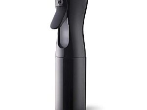 Uervoton Botella Pulverizador Agua Peluqueria Fina Niebla Pulverizador Continuo Pulverizador Recargable Vacío spray Rizos pulverizar para Pelo Cara Plantas, 160ml,Negro