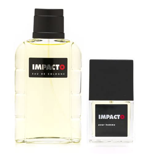 IMPACTO - Perfume Hombre, Colonia Impacto, Pack 2, Perfumada, Eau de Toilette Masculina, Fresca y Atrayente, Colonia Elegante y de Larga Duración - Perfume 100 ml + 30 ml