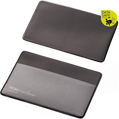TROIKA CAS01/BK - Funda para Tarjeta de crédito, 9 cm, Color Negro