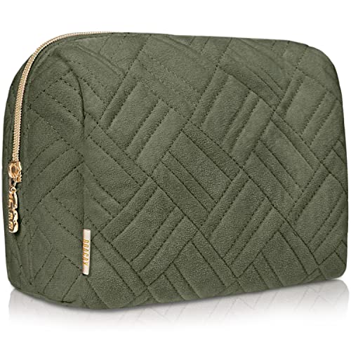 BOACAY Neceser de Maquillaje Grande, Bolsa de Aseo de Viaje, Mujer y Niña, Organizador para Bolso, Estuche para Cosméticos, Cepillos, Accesorios