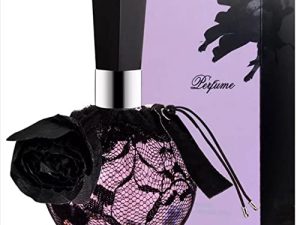 Eau de Toilette Spray Perfume Eau de Parfum Spray Perfume Femenino Flor Fragancia Encaje Rosa Decoración Perfume de Larga Duración Spray para Mujeres 100ml