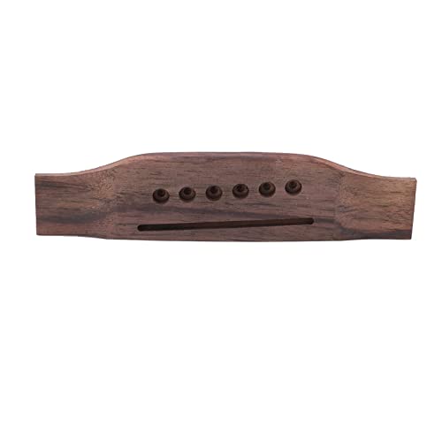 Juego de Guitarra Acústica, Piezas de Puente Completas, Mejor Tinte de Palisandro para Instrumento de Cuerda