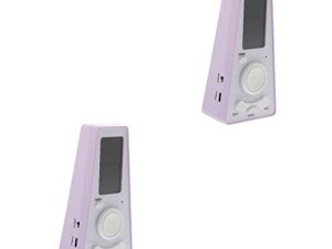 Vaguelly 2 Uds Metrónomo Electrónico Piano Metrónomo Instrumento Sintonizador Afinadores De Guitarra Piano Digital Metrónomo Sintonizador Entrenador De Guitarra Metrónomo Electrónico