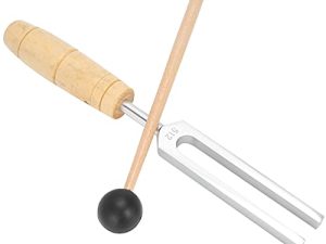 Tenedor de afinación, juego de herramientas de enseñanza de diapasón de enseñanza con martillo de madera para enseñar pruebas de nervios para experimentos físicos