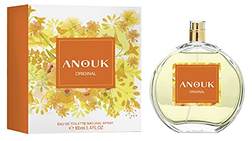 ANOUK - Original 100 ml, Perfume Mujer, Colonia Anouk Original, Perfumada, Eau de Toilette Femenina, Floral, Frutal y Fresca, Colonia Inconfundible, Elegante y de Larga Duración
