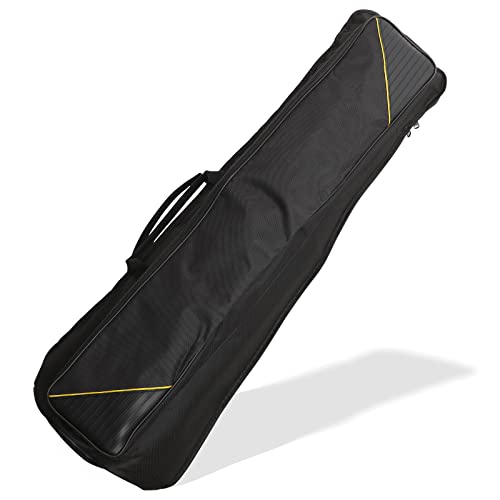 Generic Trombone Bag Gigbag Oxford Impermeable Alto Tenor Trombone Mochila con correa de hombro ajustable Bolsa de transporte de trombón acolchada Funda suave (negro)