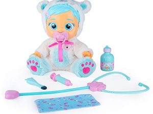 BEBÉS LLORONES Kristal está malita | Muñeca interactiva para jugar a médico; llora de verdad y se pone malita – Juguete y Regalo para niñas y niños +18 Meses