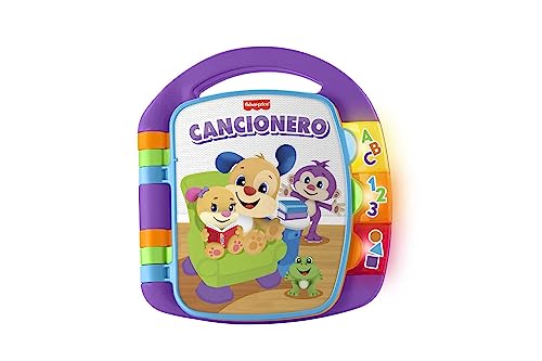 Fisher-Price Libro interactivo de aprendizaje, juguete bebé +6 meses (Mattel FRC69)