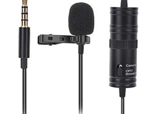 WNUV Micrófonos de Clip, Práctico Micrófono de Solapa con Clip Portátil para Podcasting para Conferencias para Grabación de Entrevistas para Video