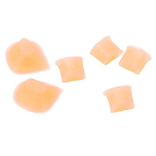 Tapón de Flauta de Silicona, 6 Uds., Reparación de Flauta, Tapón de Orificio de Flautas Amarillas Claras de Silicona, Accesorios de Cubierta de Llave de Flauta Suave para la Mayoría de las Flautas de
