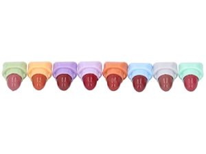 Mini Cápsula Pintalabios Set 8 Colores Mate Pintalabios Kit Impermeable Duradero Hidratante Portátil Lindo Pequeño Maquillaje Pintalabios Cápsulas Regalo para Mujeres Niñas