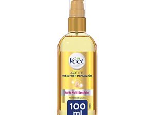 Veet Aceite Pre & Post Depilación Multi-Beneficios, 100% Aceites de Origen Natural, Para Todo Tipo de Pieles, 100 ml