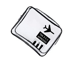 CLISPEED Travel Makeup Bag Neceser de Claro: de Cosméticos de Maquillaje para Los Hombres de Las de Mano Compatible Aeropuerto Airline Impermeable Neceser Impermeable