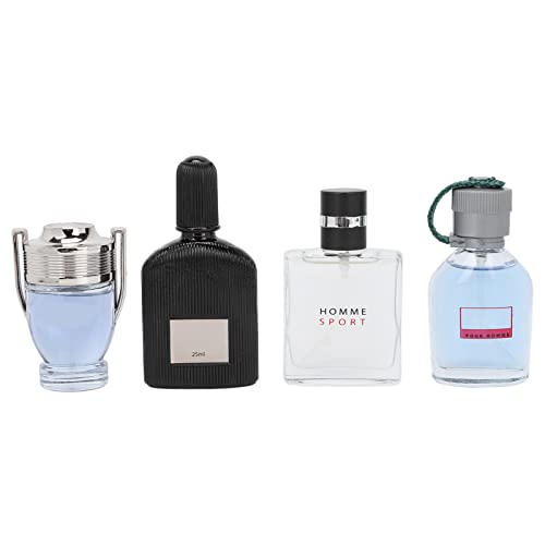 Juego de Colonia para Hombres, Fragancia Floral Oceánica de Larga Duración con Notas de Madera - 4 Piezas, hasta 16 Horas de Retención de Aroma