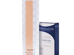 Trofolastin – Reductor de cicatrices – parche poliuretano – reduce y previene cicatrices hipertróficas o queloides – quemaduras y cortes – 5 apositos de 4x30cm