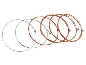 FAVOMOTO 6 Uds Cuerdas De Guitarra Acústica Aleación De Bronce Fosforado Herida Cuerdas De Guitarra De Bajo Reemplazo De Cuerdas De Guitarra Instrumento Musical Cuerdas De Guitarra Cuerdas