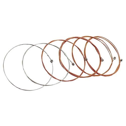 FAVOMOTO 6 Uds Cuerdas De Guitarra Acústica Aleación De Bronce Fosforado Herida Cuerdas De Guitarra De Bajo Reemplazo De Cuerdas De Guitarra Instrumento Musical Cuerdas De Guitarra Cuerdas